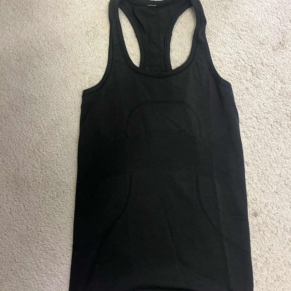 Black lululemon Racerback Tank Top